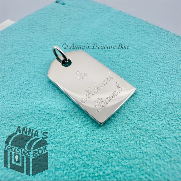 Tiffany & Co. 925 Silver Miami Beach Engraved Nautical...